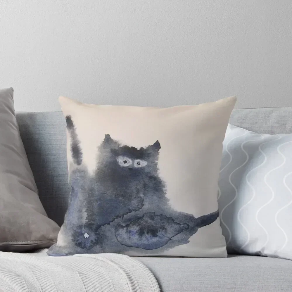 Shameless Cats: More Butthole Black Cat Throw Pillow Sofa Covers For Living Room luxury sofa pillows pillow