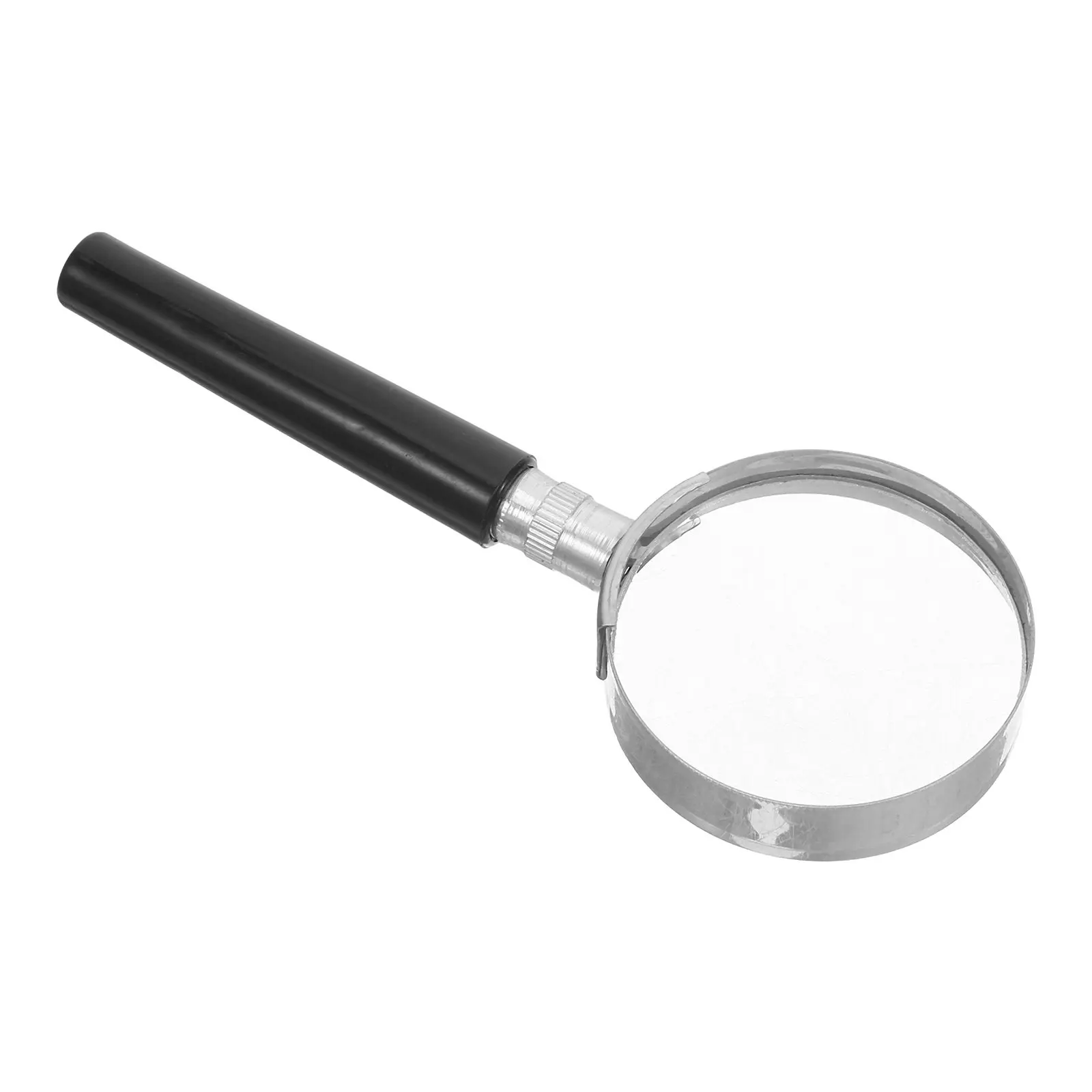 

Лупа ручная 50 мм с маленькой стеклянной линзой, гальванизированной оправой и ручкой из АБС-пластика для пожилых людей, чтения, рукоделия, ремонта ювелирных изделий