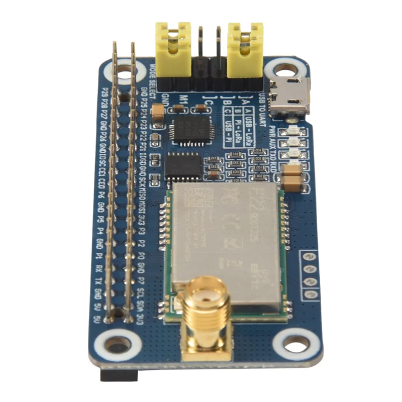 

Waveshare SX1262 Lora HAT для крышек Raspberry Pi, частотный диапазон 915 МГц с модуляцией расширенного спектра