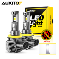 2Pcs AUXITO Turbo H11 H8 H9 LED Headlights Canbus No Error For Toyota Ford BMW VW Benz Headlamp Kit High Power 12V 22000LM White