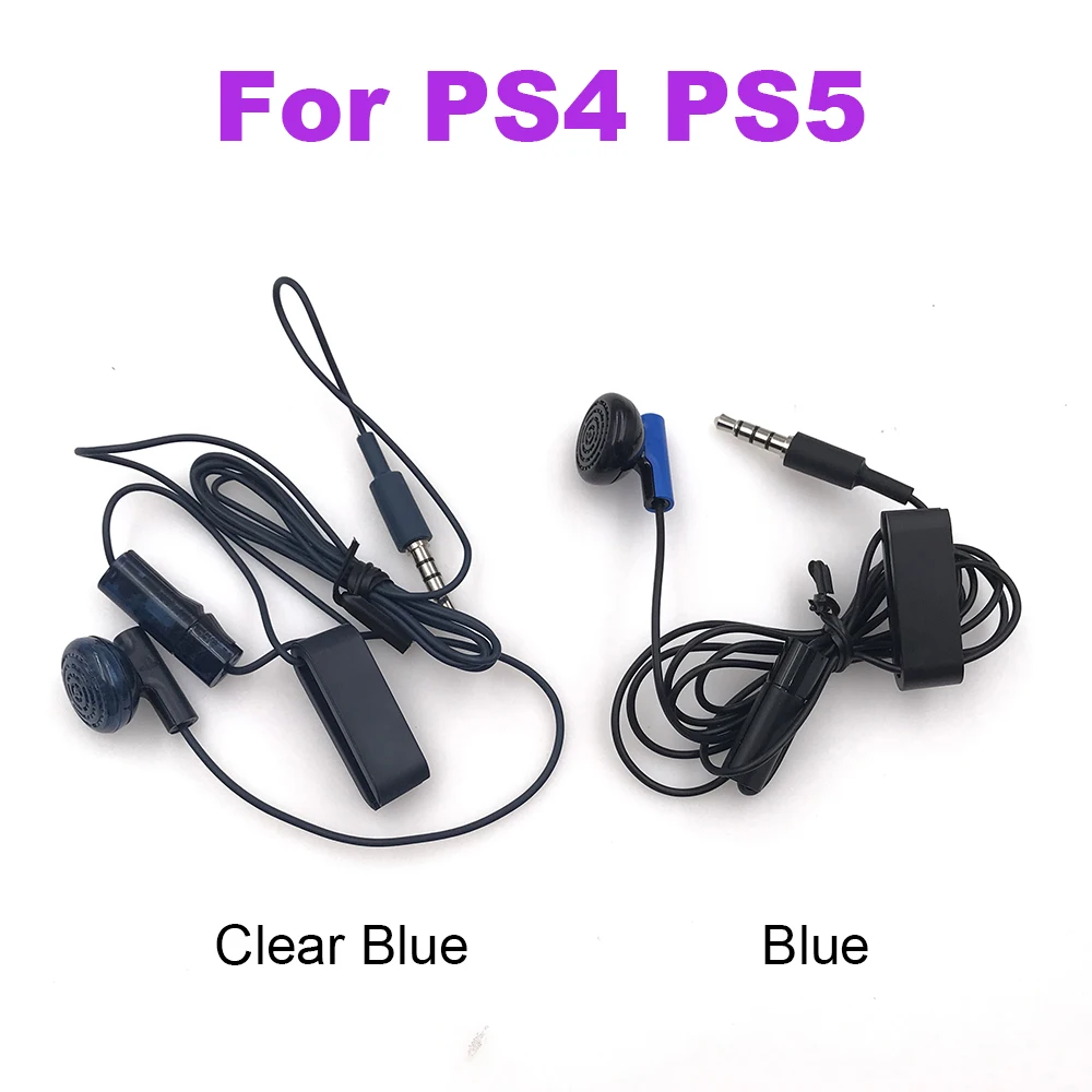 1pc Game Headset With Microphone Mono Chat Earbud Headset For PS4 PS5 Controller Earphone Gaming Headphone