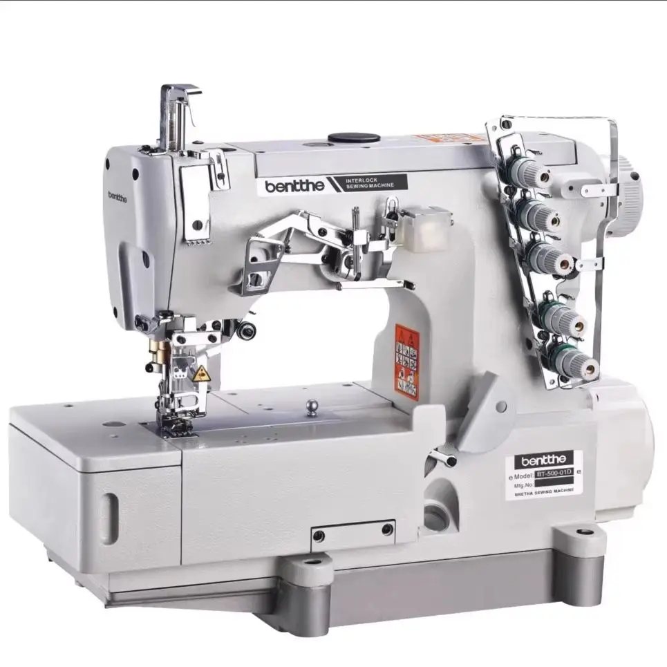 

500 Direct Drive Overlock Machine Cover Stitch Three-needle-five-thread Fabric Clothing Cuffs Industrial Sewing Machine 220V500W