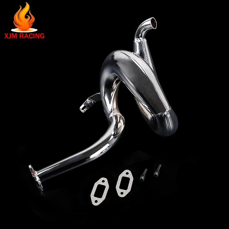 

Rc Car Gas 71CC Engine Exhaust Pipe for 1/5 HPI ROFUN BAHA ROVAN KM BAJA 5B 5T or LOSI 5IVE T Truck Remote Control Toys Parts