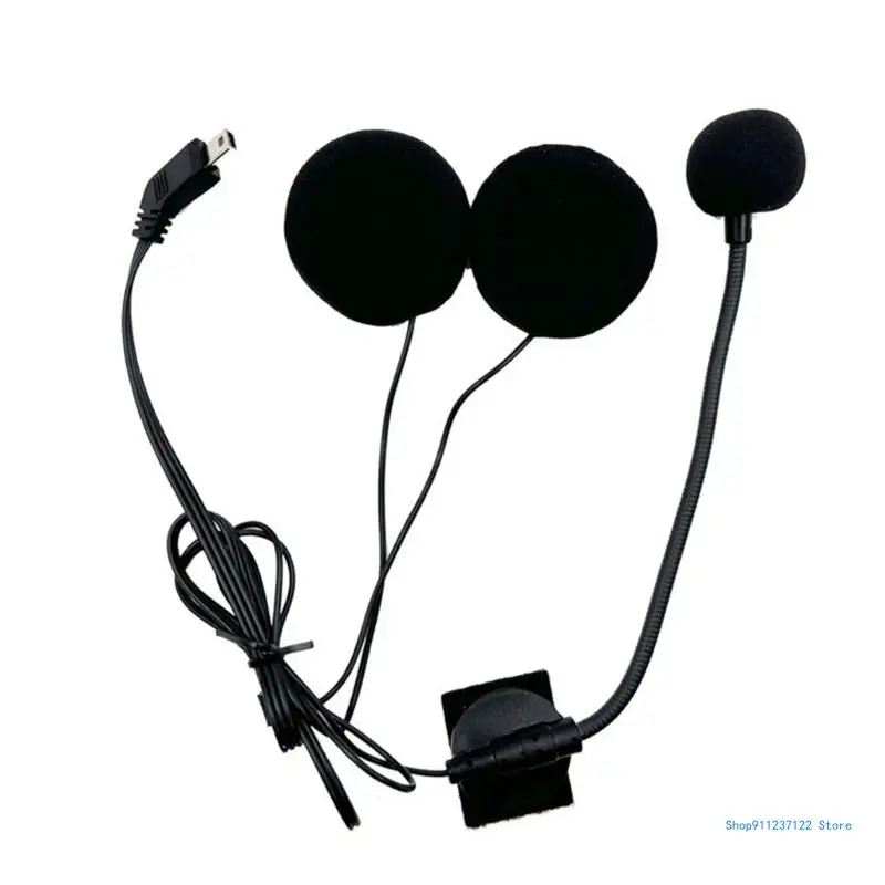 Motorcycle Intercom Headsets Speaker Integrated Mouthpiece Microphone Listening