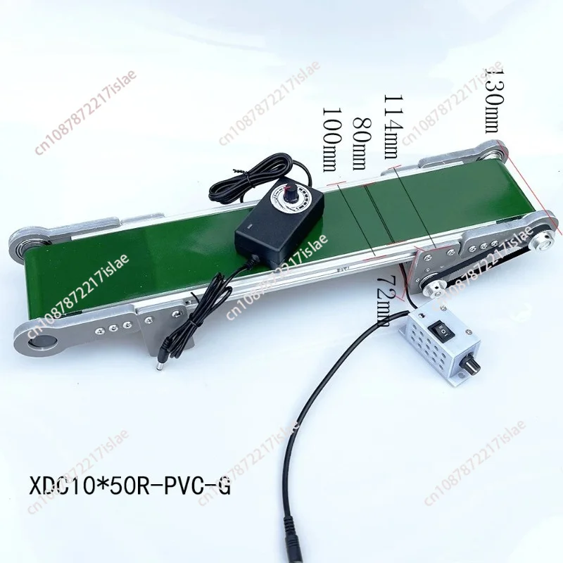 Desktop Tiny Belt Conveyor Machine, Forward Reverse Pause Speed Control for Physics Experiment Kit