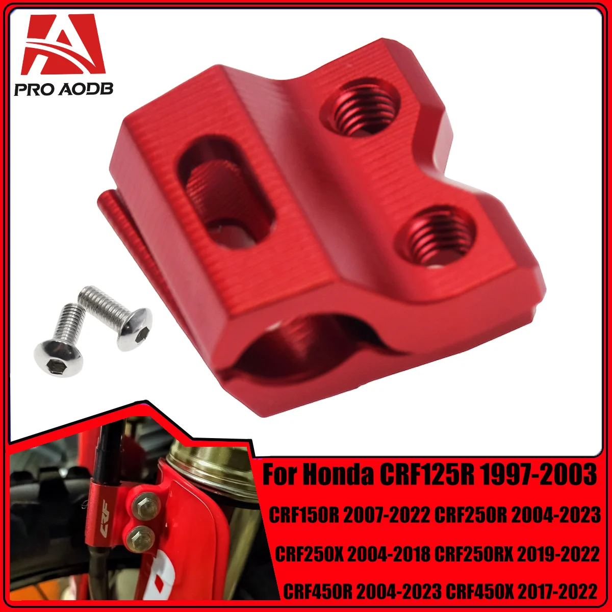 Pemegang klem selang rem depan sepeda motor, garis penjepit untuk Honda CRF 450L 450X 450RX 250L 250X 250RX 450R 300L 125R 150R 250R