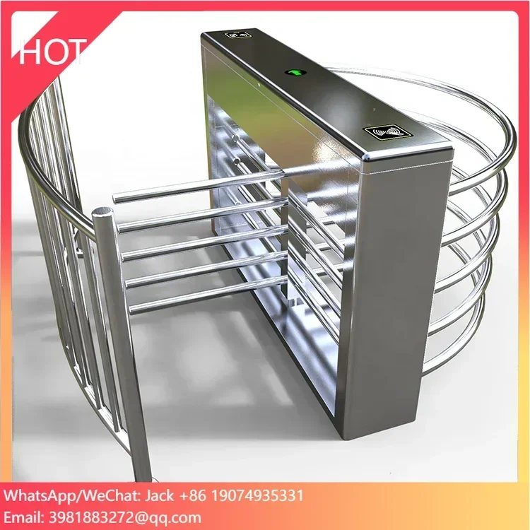 Stainless Steel 304/316 Full Height Turnstile Door Access Control For Disabled People