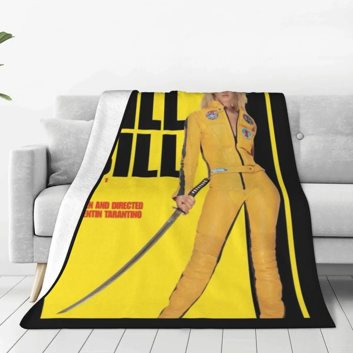 Kill Bill Blanket Fleece Portable Throw Blanket Sofa Throw Blanket For Home Bedroom Outdoor Throws Bedspread Quilt