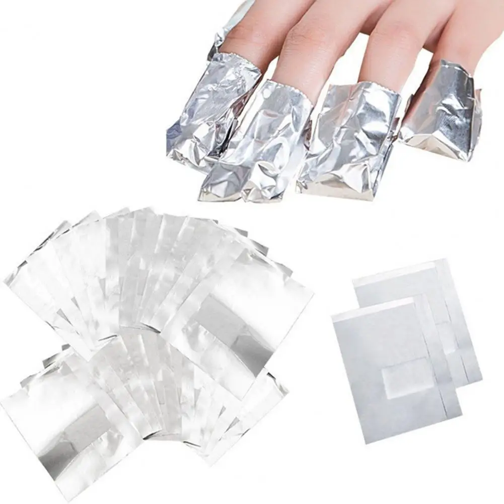 

Gel Polish Remover Eco-friendly Nail Removers Efficient Foil Wraps for Easy Gel Polish Removal 50/100 Pcs Nail Tool for Simple