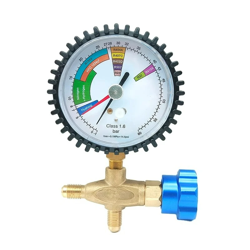

Copper Tube Pressure Testing Gauge Air Conditioning Refrigerator Nitrogen Pressure Gauge Leak Test Gauge Valve