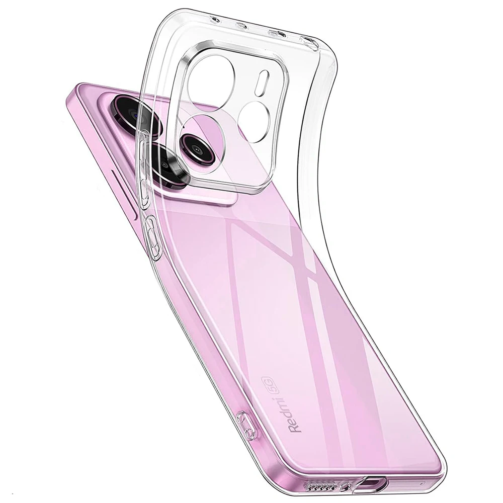 Coque souple en Silicone Ultra fine pour Xiaomi Redmi Note 14 Pro Plus Pro 4G 5G, Coque transparente pour Redmi Note14 14Pro + Coque transparente