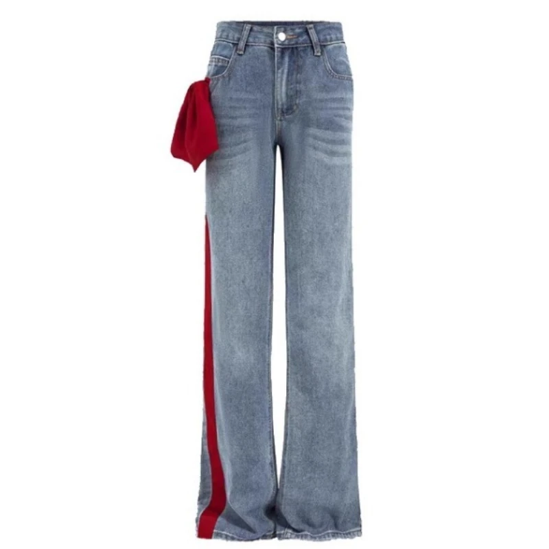 

Women's Spring Autumn New Fashion Temperament Versatile Slim Skinny Casual Jeans Trousers Niche Height Appreciation