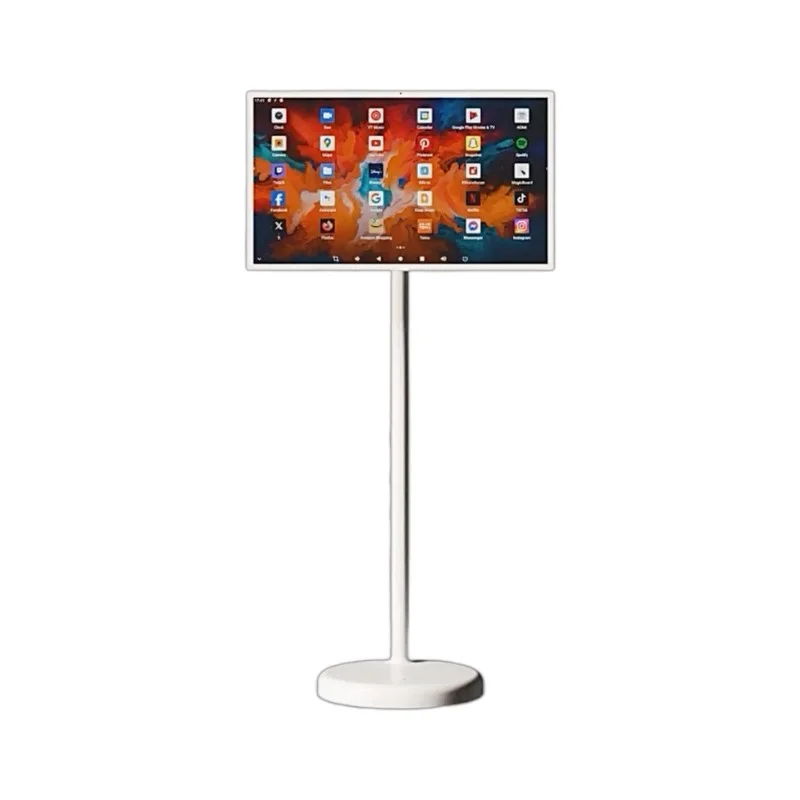 In Stock Movable Smart Touch Display With Stand All‑In‑One Screen For Live Streaming Advertising Karaoke