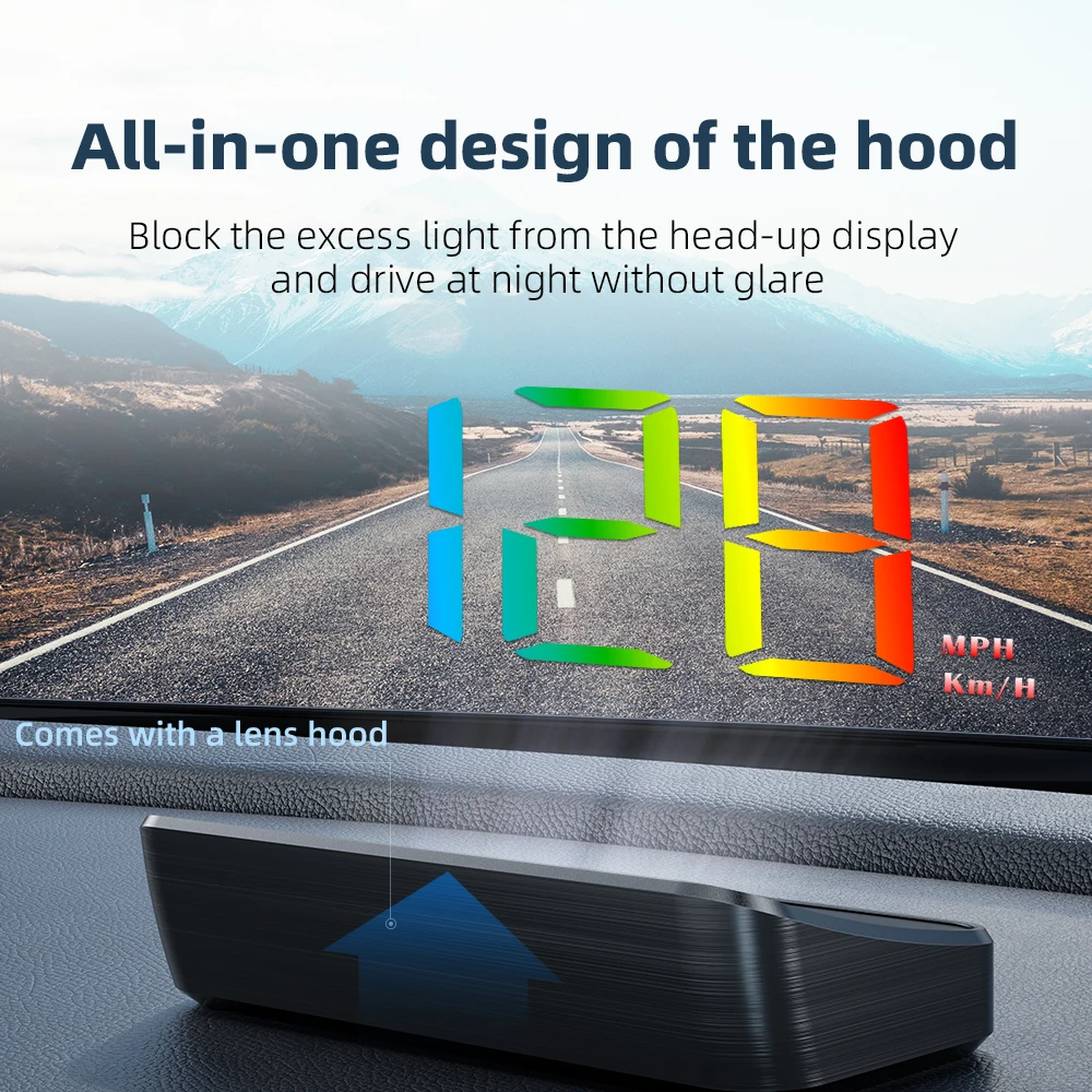 

Новая модель 2026 года: многоцветный проекционный дисплей HUD M4 (OBD2) — автомобильный спидометр, подключение Plug and Play, электроника для авто