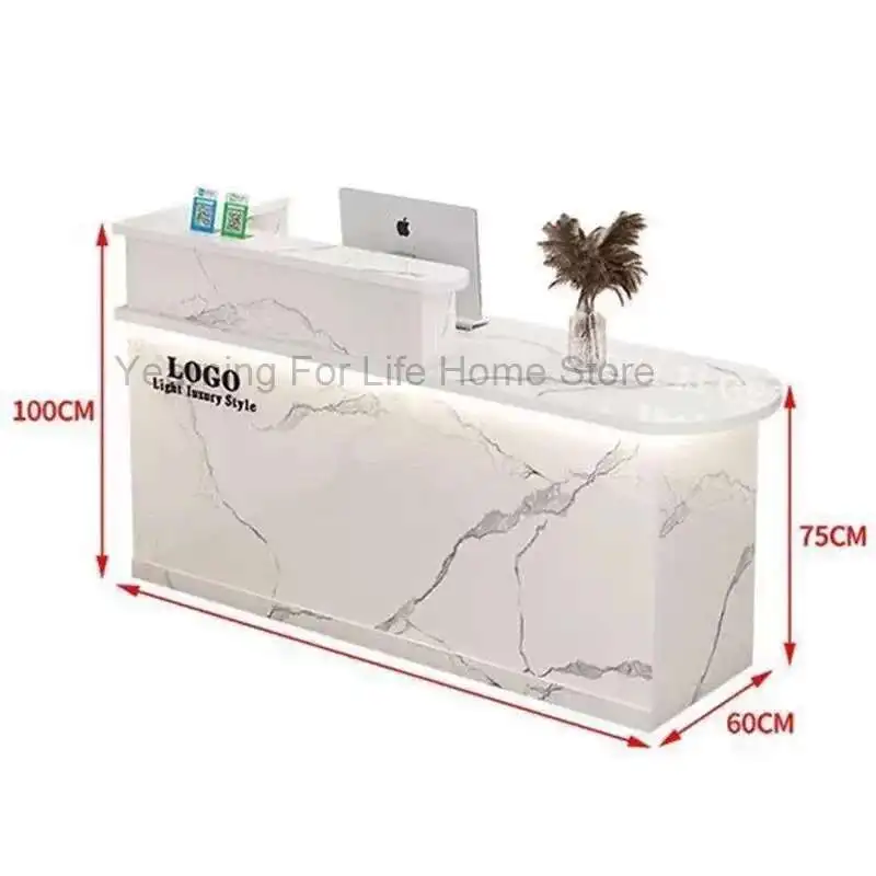 

Counter Display Reception Desks Decorations Podium Stands Reception Desks Beauty Salon Mostrador Negocio Commercial Furniture
