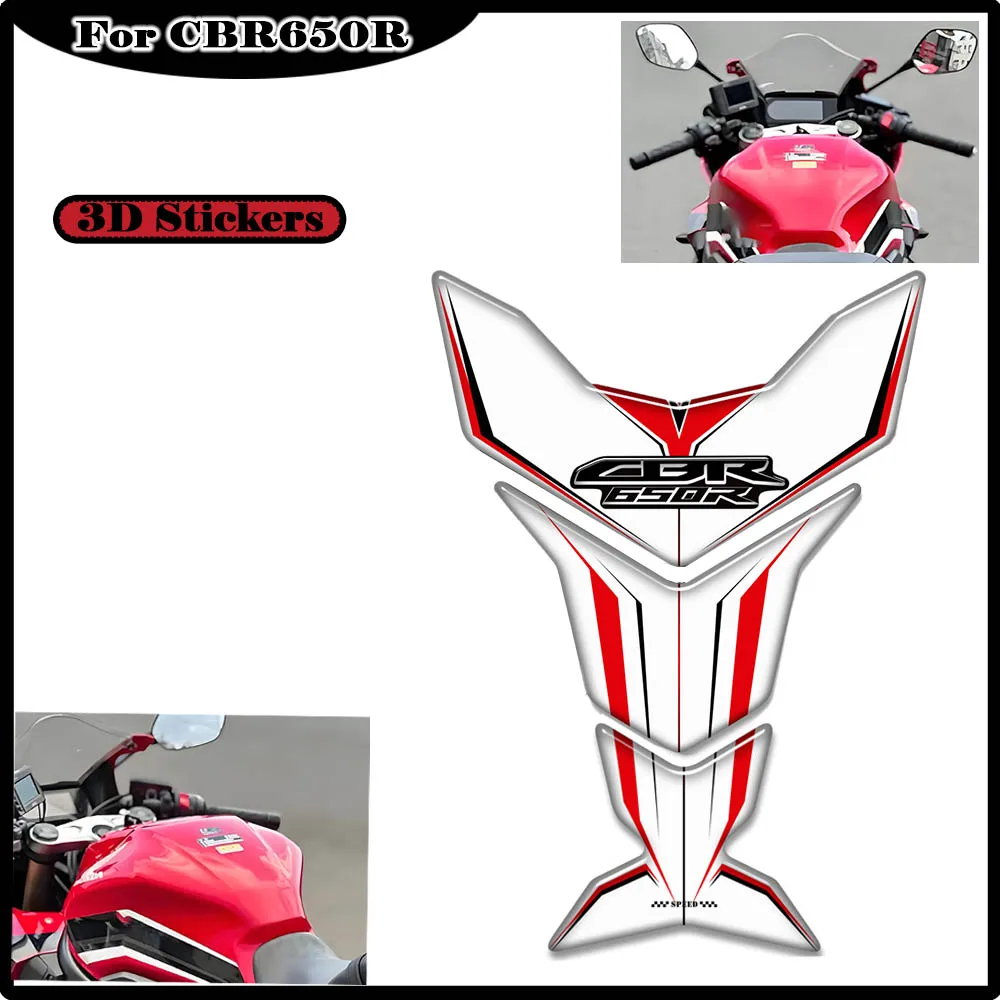 

For Honda CBR 650R CBR650R HRC Protection Motorcycle Tank Pad Side Grips Gas Fuel Oil Kit Knee Fairing Fender 3D Stickers Decals