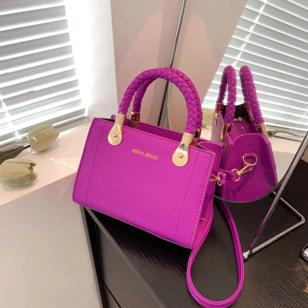 Elegant Aesthetic Square Bag New Fashion Woven Handbags Retro Shoulder Crossbody Bag Fashion