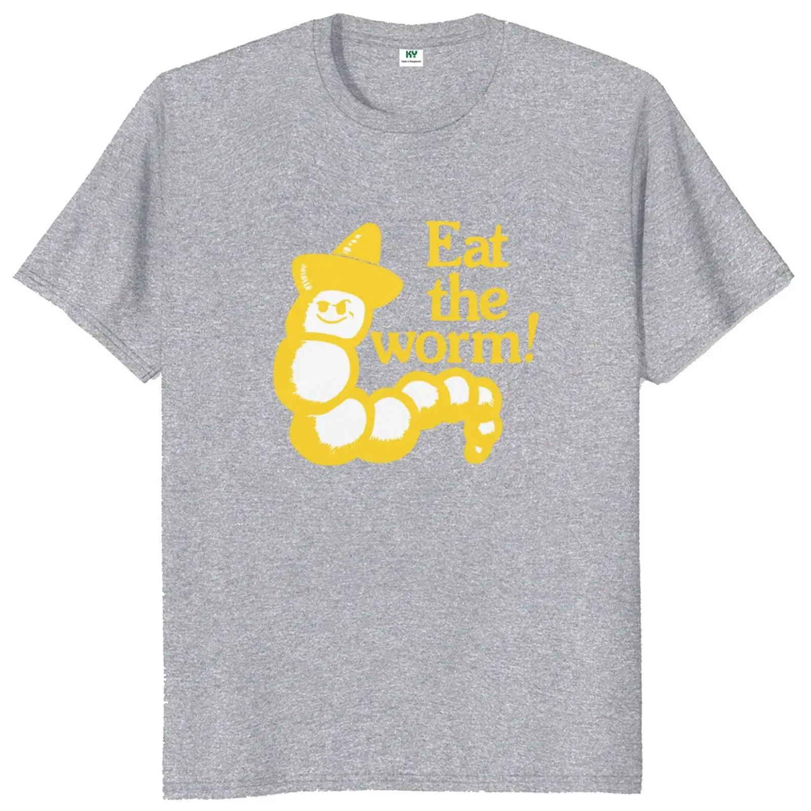 Eat The Worm T Shirt Retro Music Fans Gift Y2k Graphic T-shirts For Men Women 100% Cotton Summer O-neck Tops EU Size