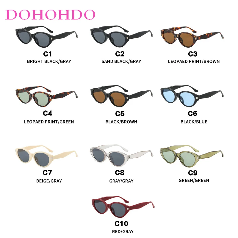 Fashion Retro Small Cat Eye Women Sunglasses Designer Brand Driving Shades Summer Traveling Eyewear Men UV400 Gafas De Sol Mujer