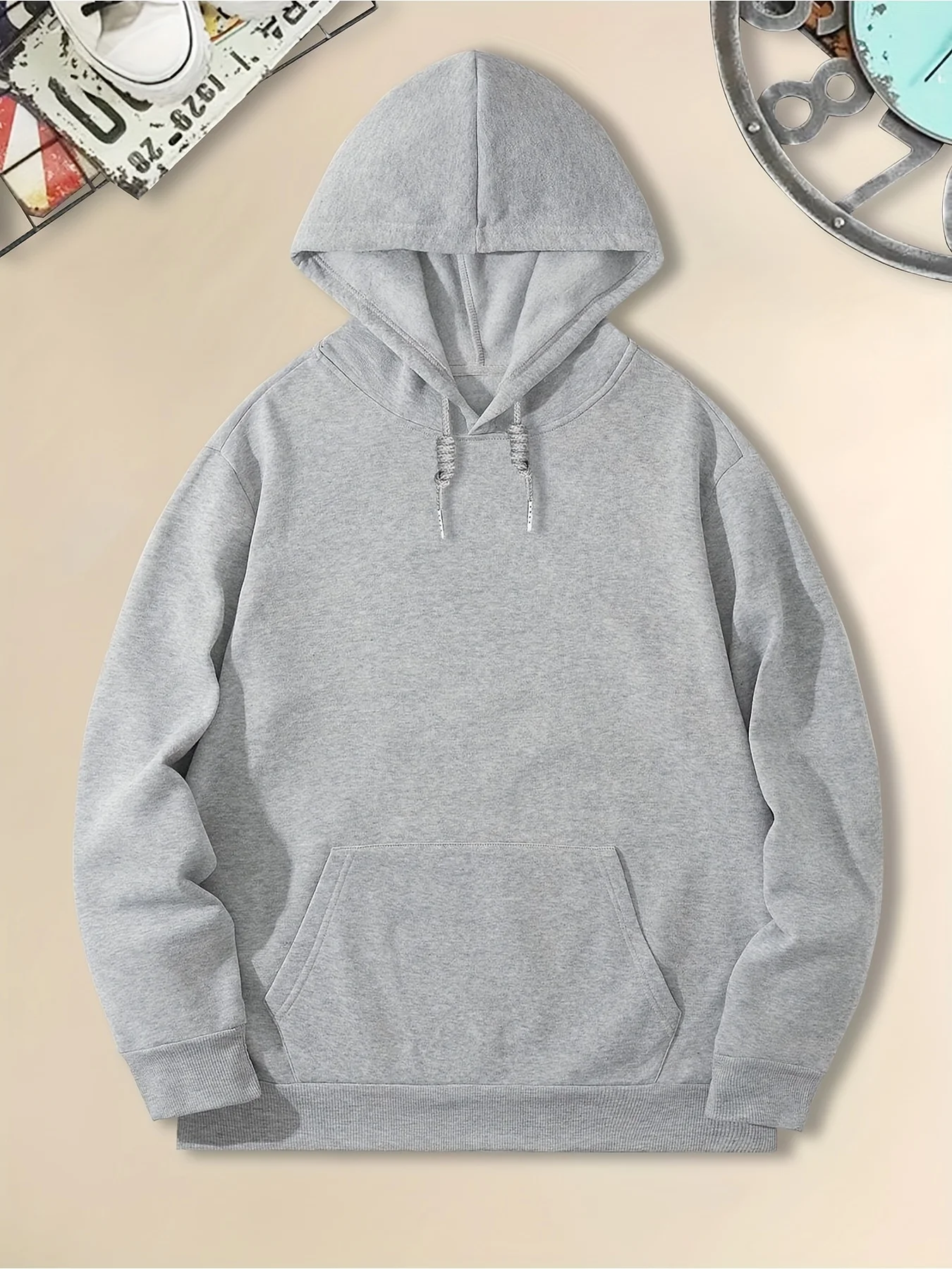 Herren Biker-Print Hoodie Hip-Hop Sport Streetwear Motorradfahrer Lässiger Lockerer Pullover Sweatshirt Oberteil – Detail 8