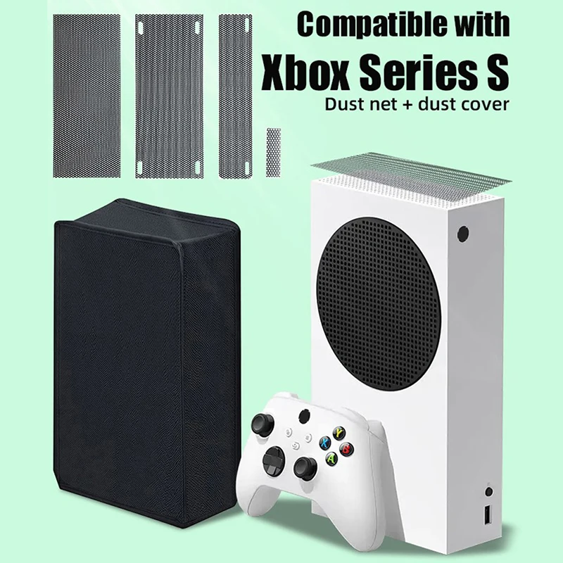 1Set Environmentally Friendly Dust Filter Kit Compatible With Xbox Series S, Include 4 PVC Series S Mesh Filter Covers