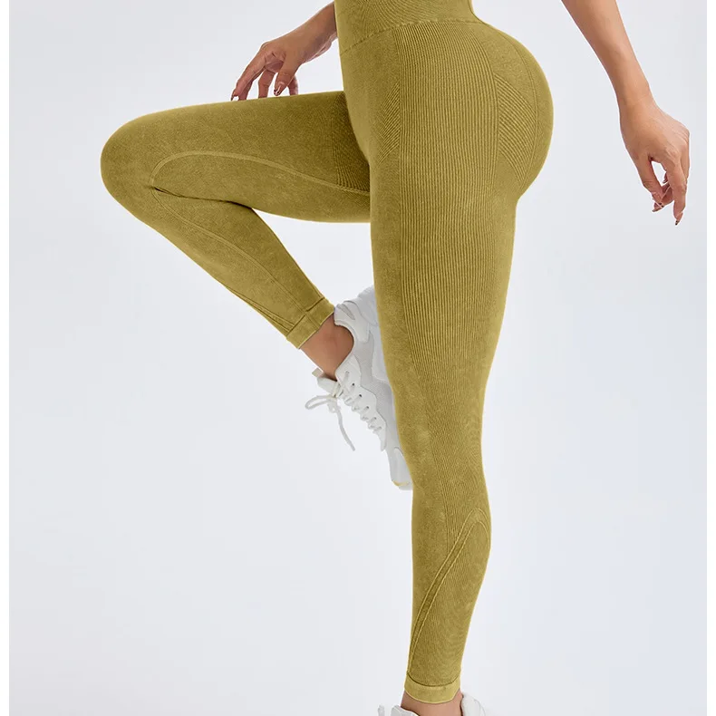 Nylon Schleifen Yoga Leggings Frauen Nahtlose Enge Hosen Hohe Elastische Sexy Hüfte Heben Leggings Workout Laufen Gym Hosen – Detail 17