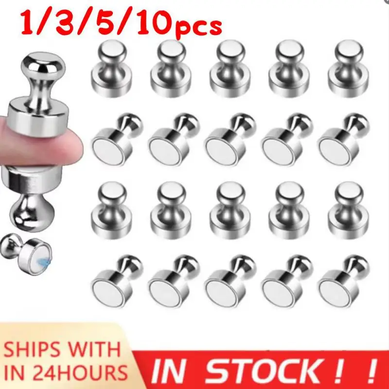 10PCS Magnetic Nail Office Calligraphy And Painting Refrigerator Strong Magnet Nail Teaching Whiteboard Magnetic Nails 12x16mm