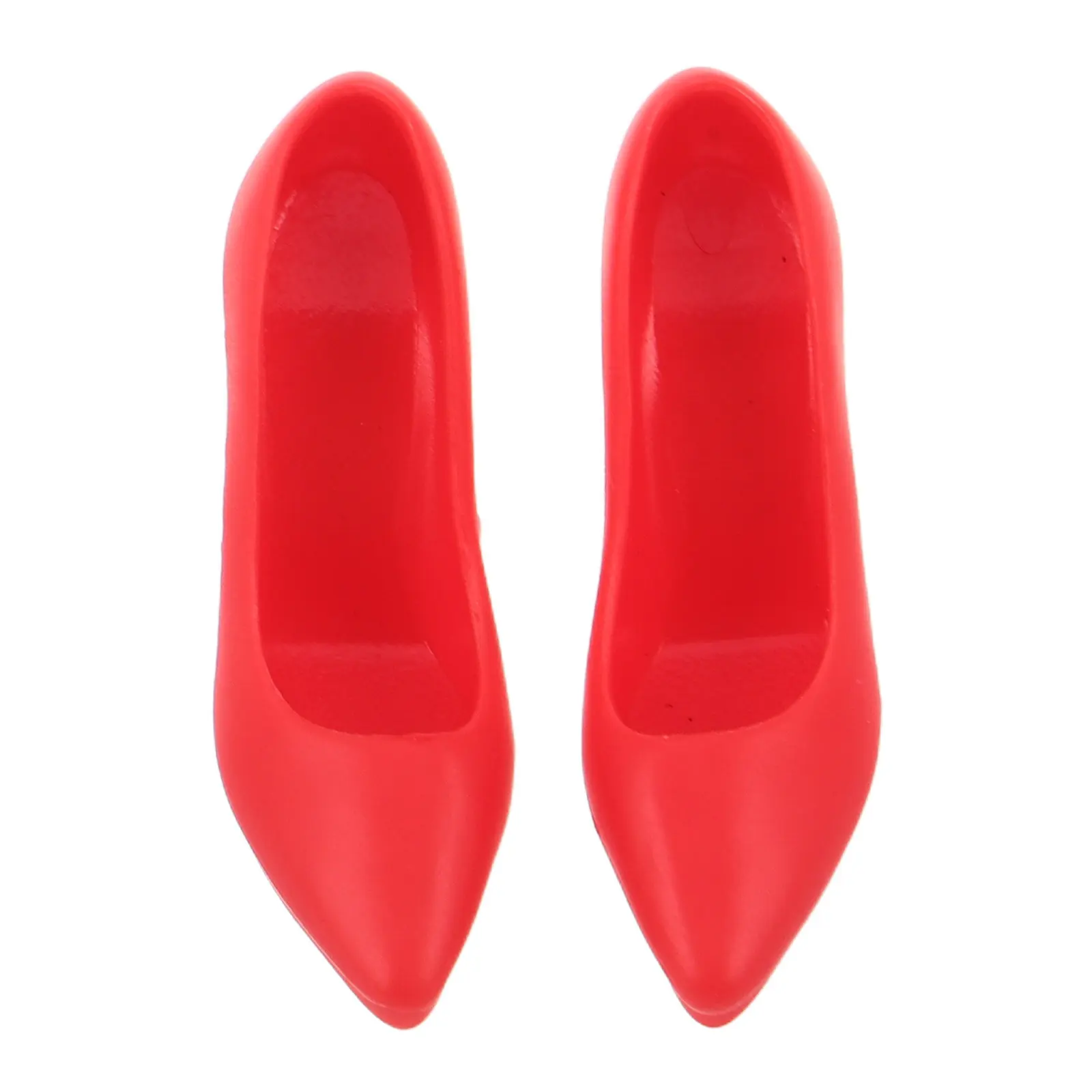 1 Par de Zapatos de Tacón Alto de 12 Pulgadas para Figuras de Acción, Calzado Femenino de Moda con Punta Cerrada, Zapatos de Tacón Elegantes Decorativos en Miniatura