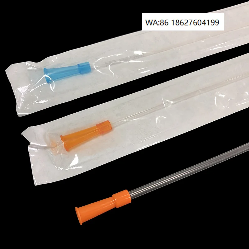 Disposable Sterile Hydrophilic Intermittent Catheter Medical Double Balloon Plastic Rectal Enema Tube With Different Size