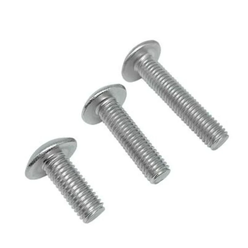 10/30/50/100pcs M4 M5 M6 M8 316 Stainless Steel Cross Recessed Truss Big Flat Head Screw Machine Mushroom Head Phillips Bolts