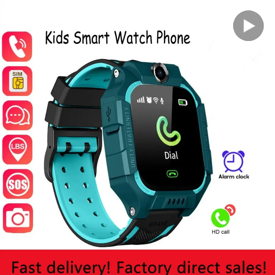 Children Smart Watch Kids Waterproof Smartwatch Wrist For Boy Girl Wristwatch Digital Connected Electronic Clock Child Hand Band