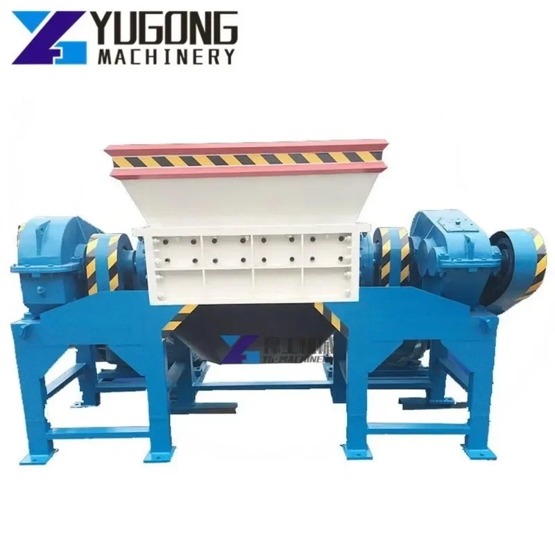 Waste Tire Shredder/ Rubber Crusher/Old Tyre Recycling Machine Wood Chipper Paper Chipper Blade