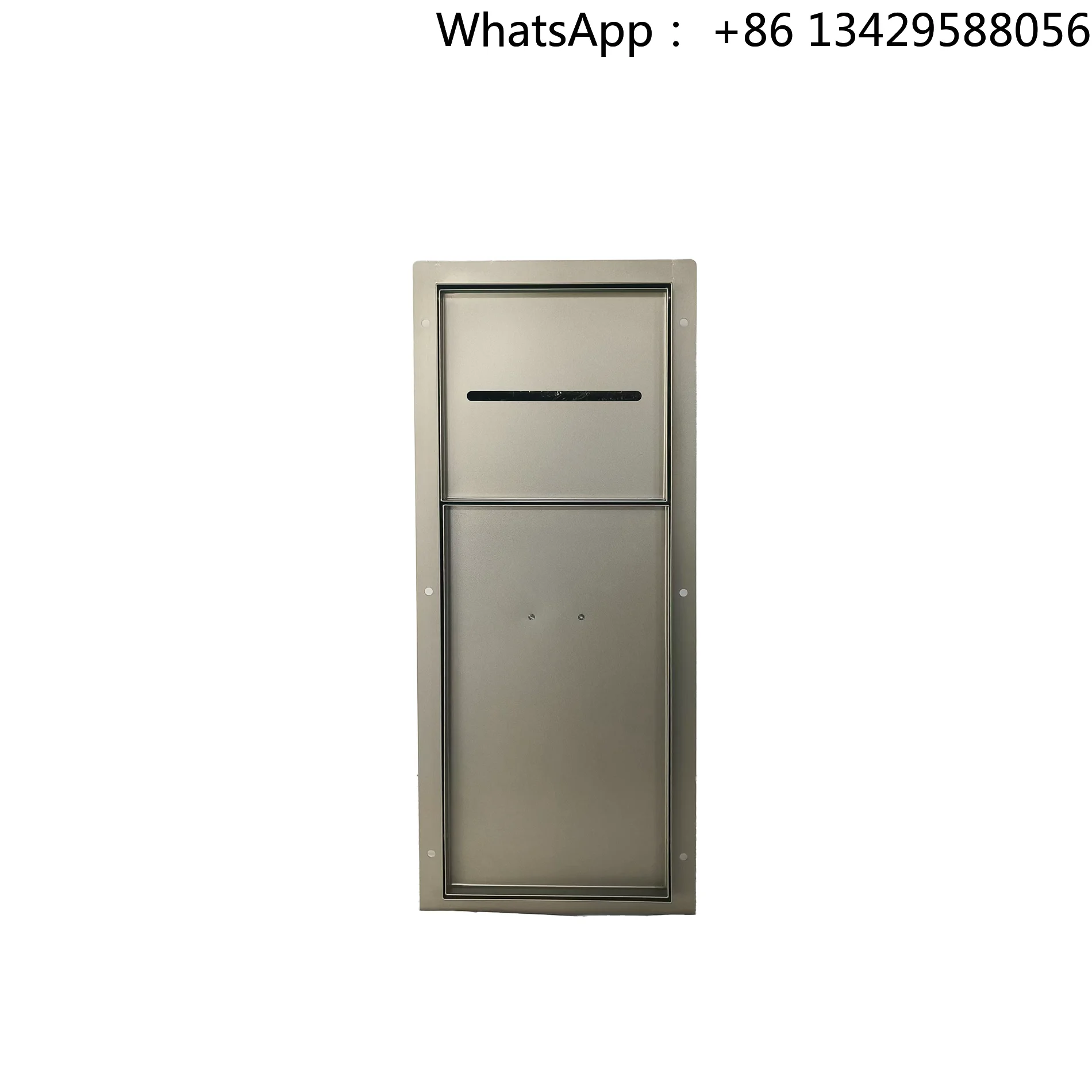 Modern SUS304 Two Door Recessed Bathroom Tissue Box Rubbish Bin with Separated Door Wall-Mounted Refuse Bin Space-Saving Design