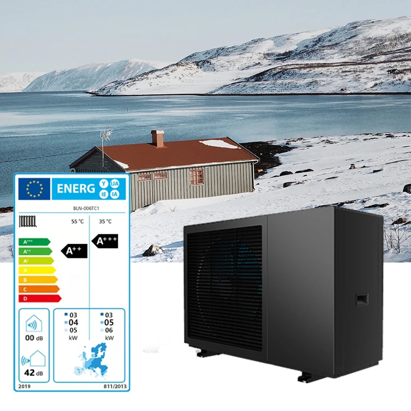 R290  New Energy Air Source DC Inverter Stainless Steel High Efficiency Heat Pump Water Heater For Bathroom & Hotel Use