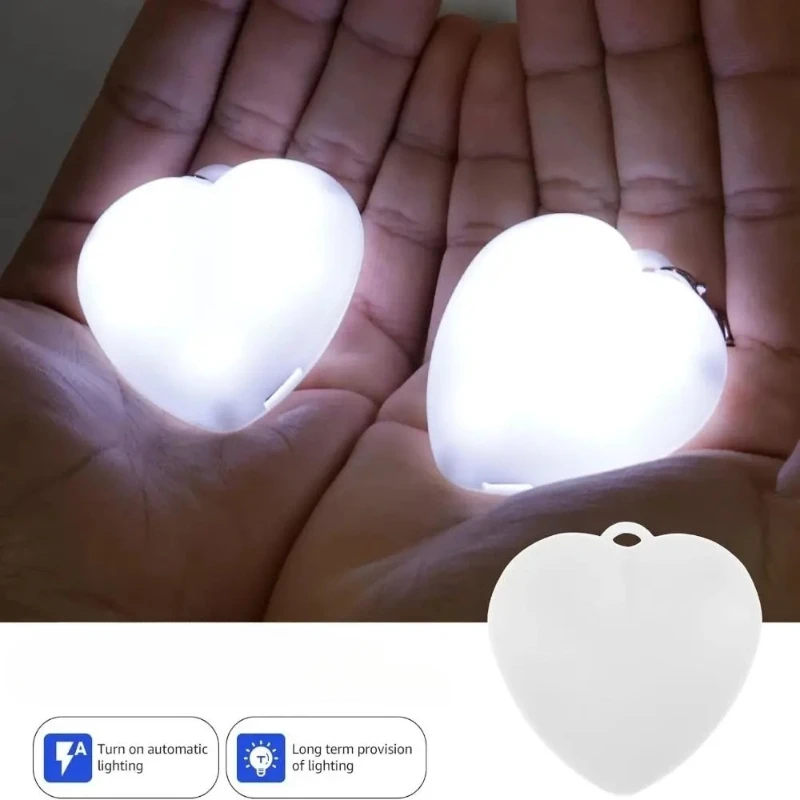 

Новый сенсорный светильник с подсветкой, сумка для зарядки, брелок в форме сердца, ночник, светодиодный светильник, подходит для милых подарков на день рождения