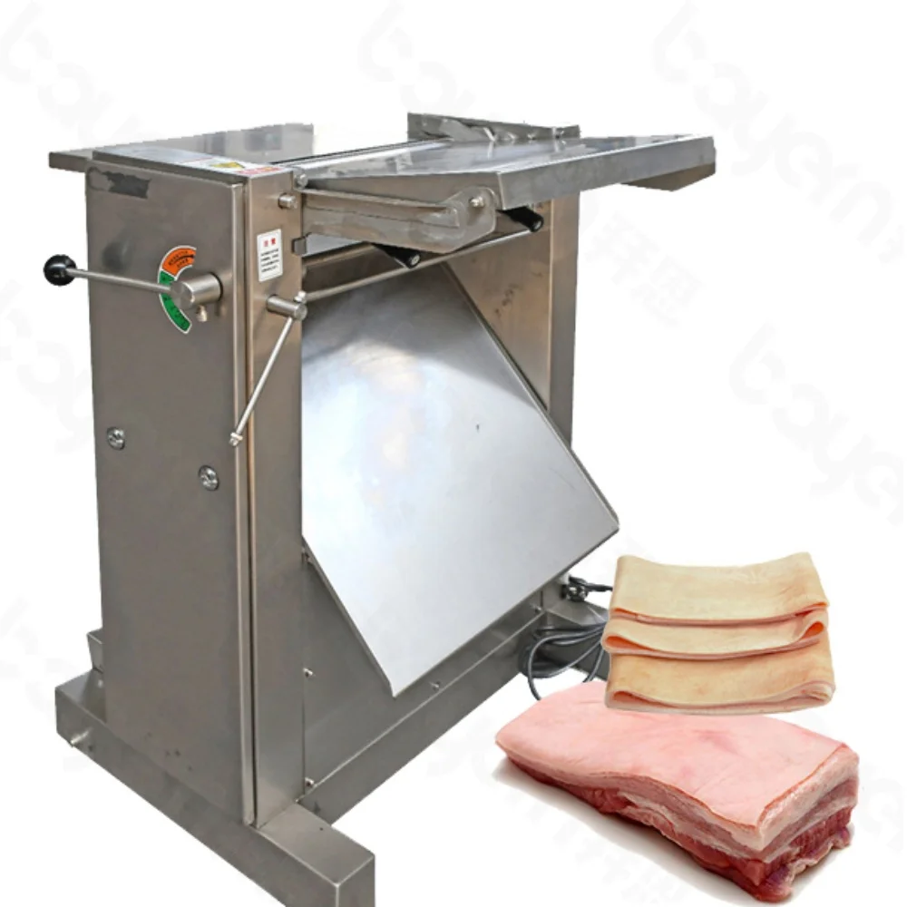 

Stainless Steel Pork Skin Peeling Machine Chicken Skin Peele Remove Lamb Skin Poultry Meat Skinner Pork Peel Cutting Machine