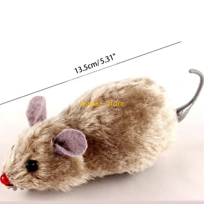 Y4QA – jouet souris à remonter, jouets à remonter, compagnie réaliste avec queue virevoltante
