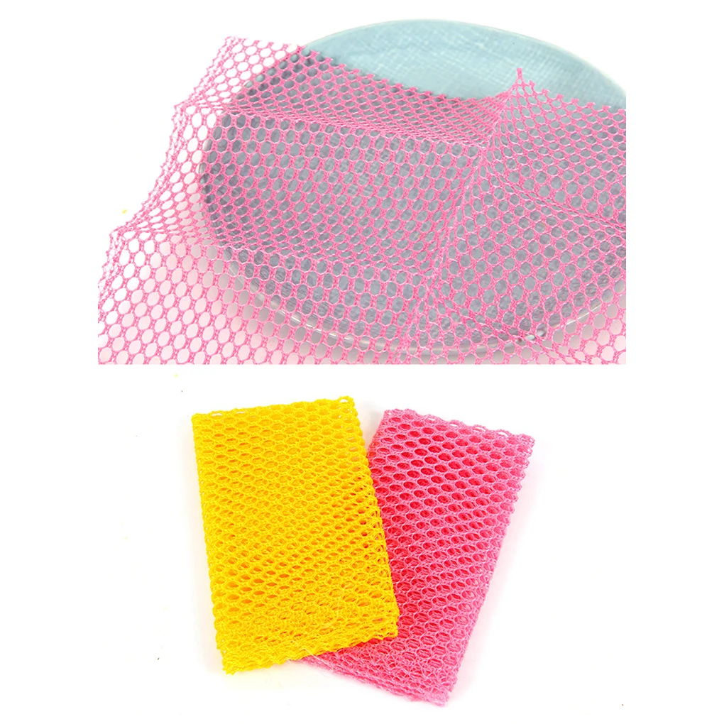 2 Pieces Kitchen Scouring Pad Net Dishwashing Cleaning Scrubber Washing