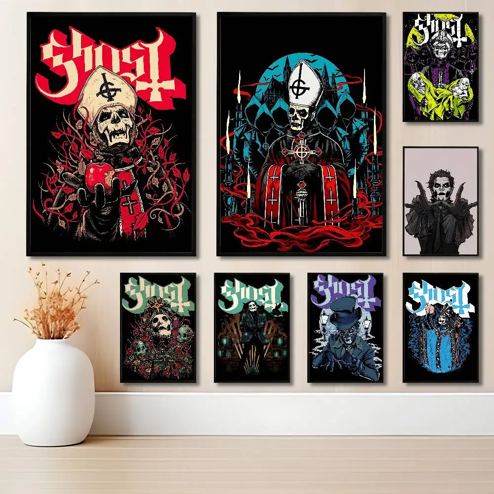 

G-Ghosts bc Nameless Ghoul Poster HD Art Sticky Wall Waterproof Home Living Room Bedroom Bar Aesthetic Decoration