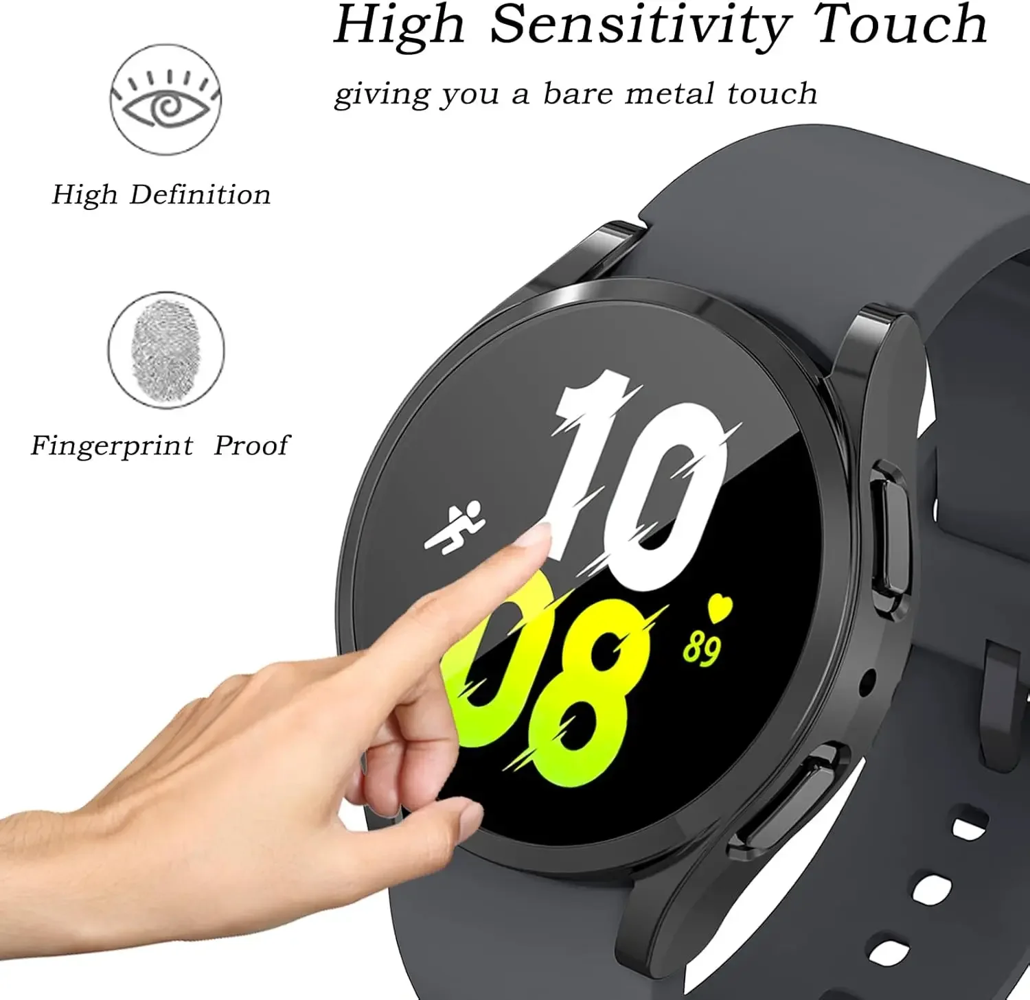 Protector Case For Samsung Galaxy Watch 7 4 5 6 40mm 44mm Cover Coverage Silicone TPU Bumper Screen Protection Full Accessories