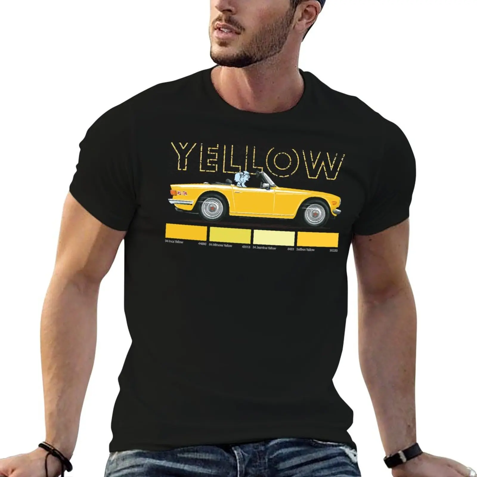 Yellow color TR6 – a colour you love or... T-Shirt anime tshirt quick-drying mens cotton t shirts