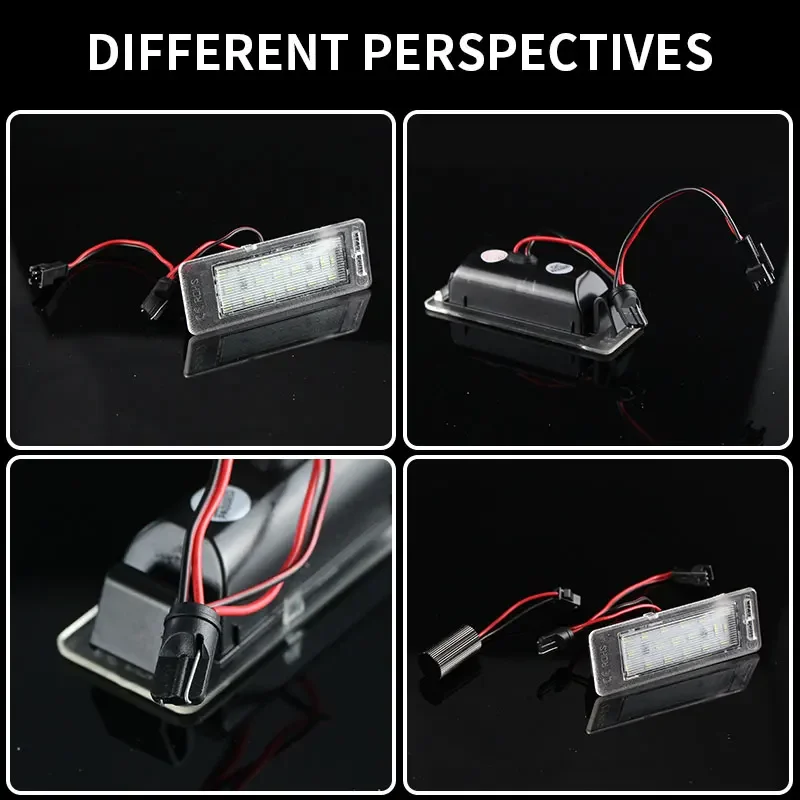 

2PCS LED License Number Lamp Plate Light For Chevrolet Trax Cruze Station Sonic Impala Equinox Bolt EV Traverse Corvette Camaro