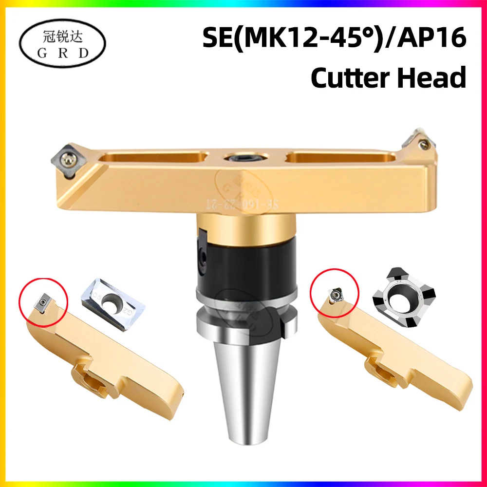 AP SE Face Milling Tool 400R KM12 50 22 27 Right-angle 90° Bridge Type Aluminum Alloy Milling Cutter Head APMT APMT1604 SEHT1204