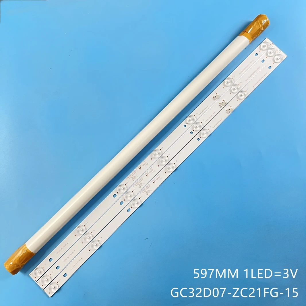 597mm LED TV Bands For DEXP F32D7000B 32inch LED Bars Backlight Strips Line ShineOn GC32D07-ZC21FG-15 Rulers Array 2D02296