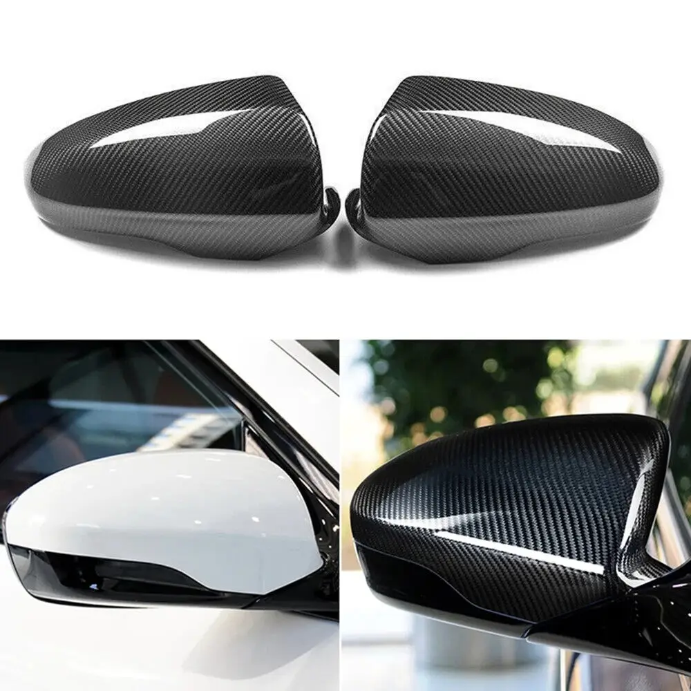 

For BMW M6 F06 F12 F13 2012-2016 Real Carbon Fiber Car Sticker Rearview Side Mirror Cover Wing Cap Exterior Door Case Trim Auto