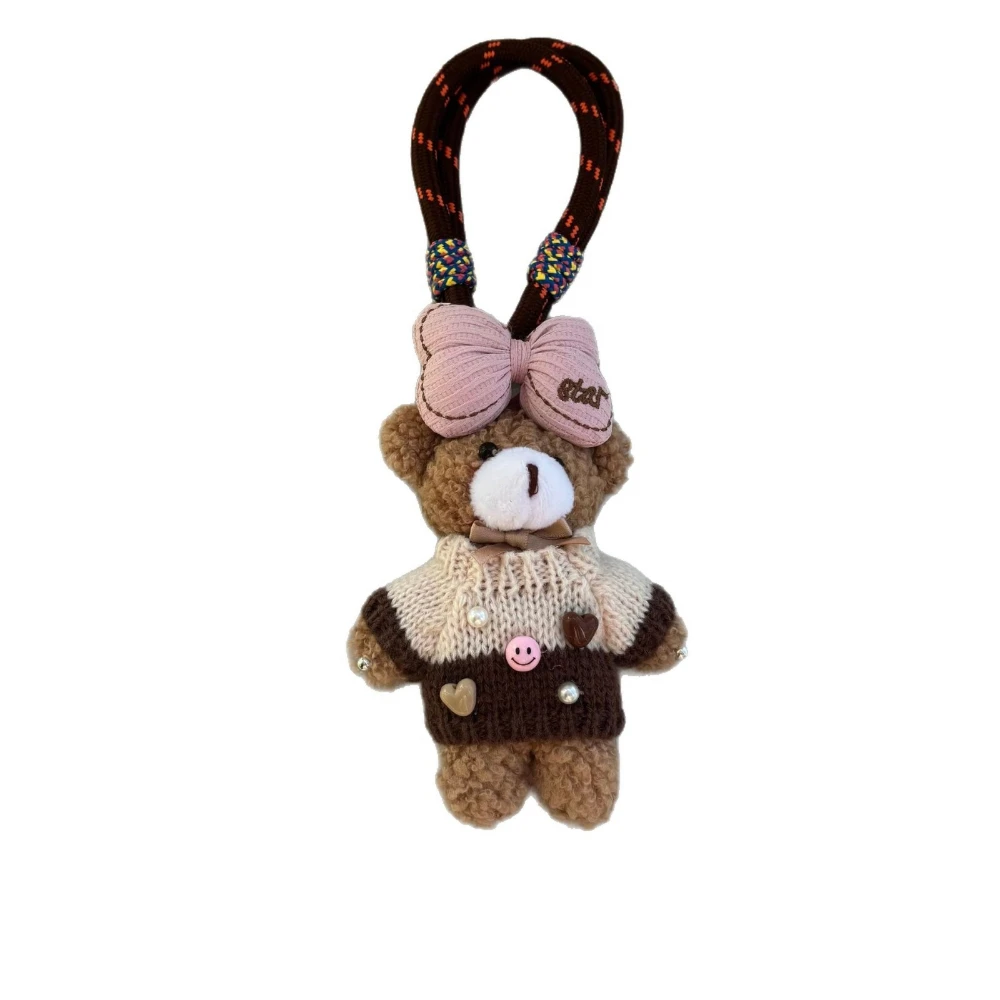 Wear jumper teddy bear keychain bag bag charm bag charm girlfriends gift doll dolls