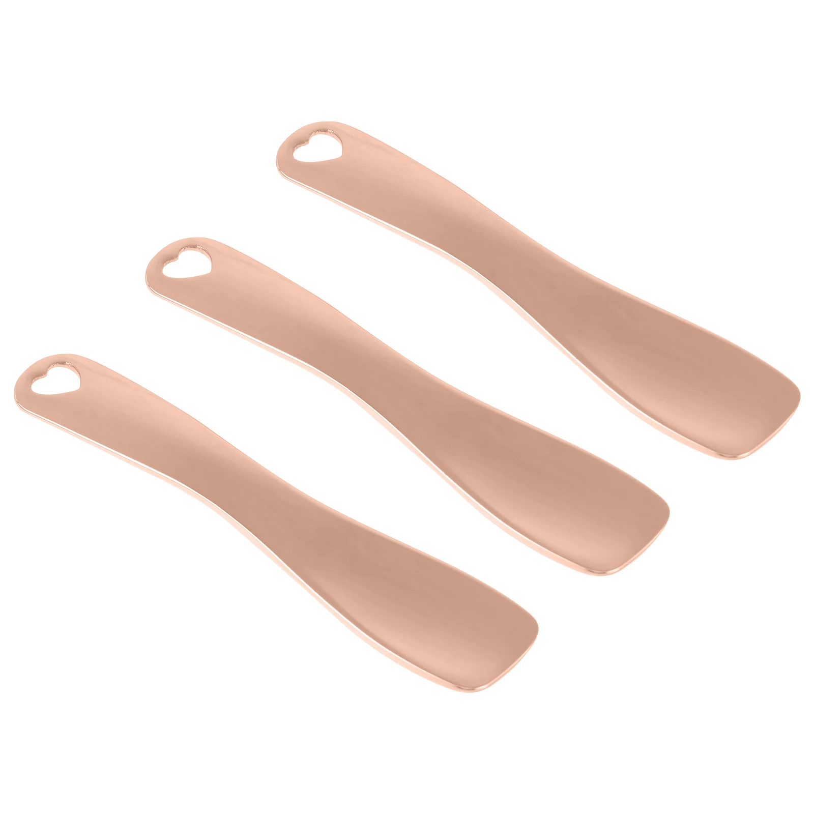 

3Pcs Eye Cream Spoon Zinc Alloy Rose Gold Eye Massage Tool Relieve Fatigue Promote Circulation Skincare Applicator Makeup