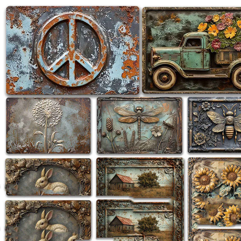 

3D Wall Decoration Vintage Tin Sign Metal Vintage Metal Plate Plaque painting Iron Funny Iron Painting Car Shop