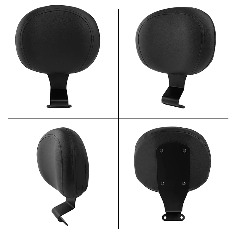Black Motorcycle Rider Backrest Seat Cushion Pad For Honda VTX 1800 VTX1800 Cruiser Touring Accesorios Moto