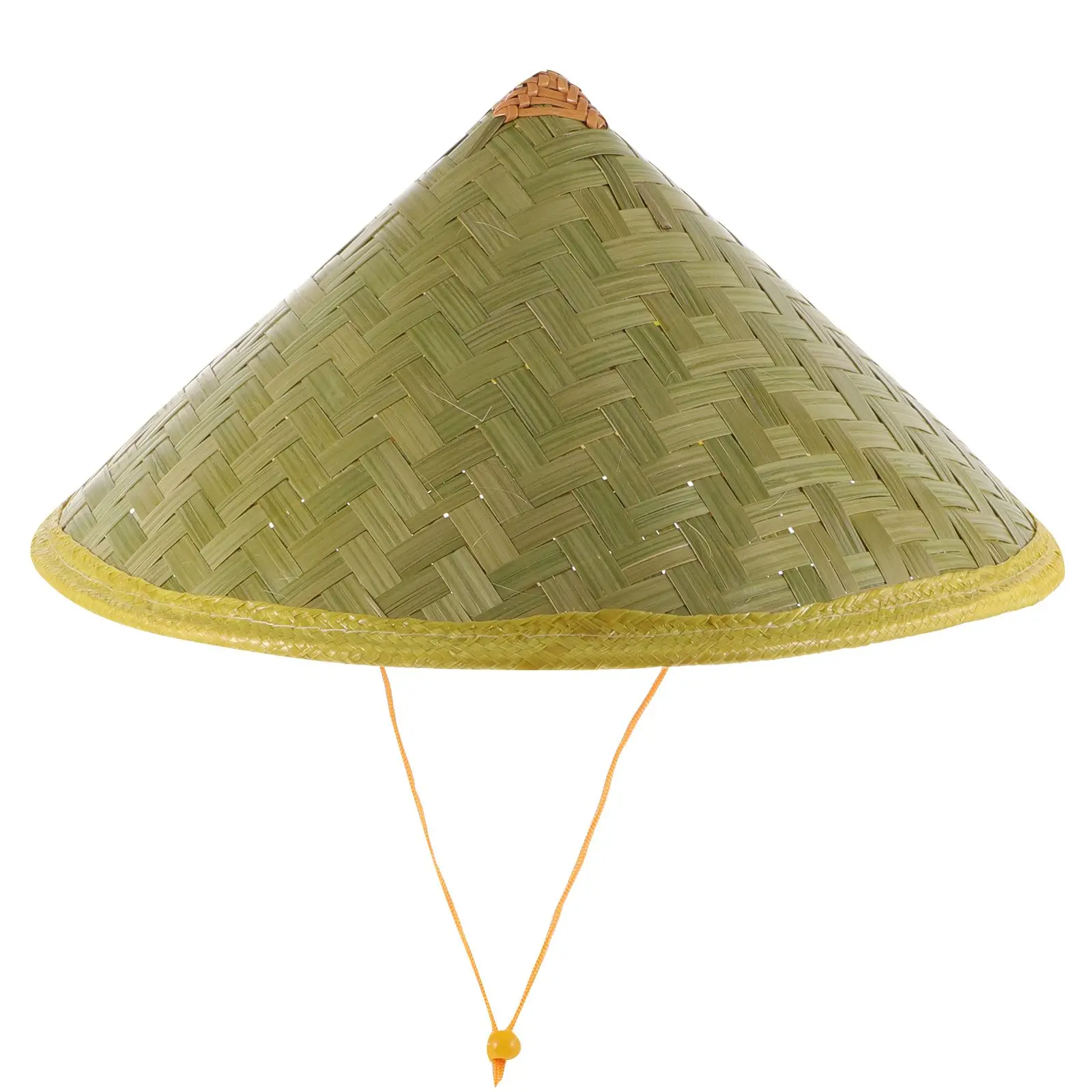 

1pcs Bamboo Woven Hat 36CM Diameter Sun Protection Outdoor Camping Fishing Travel Chinese Style Conical